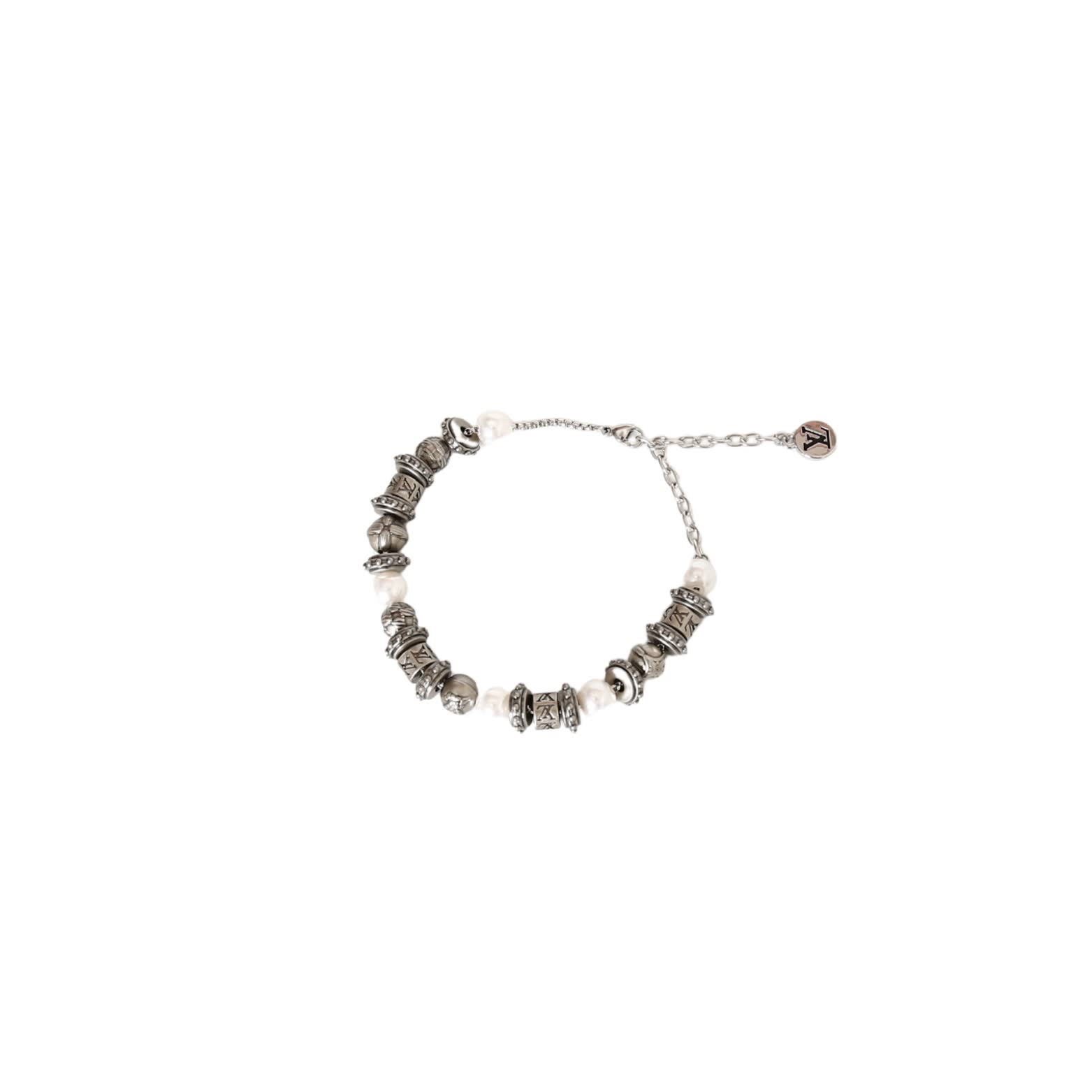 Louis Vuitton Silver Beaded Bracelet